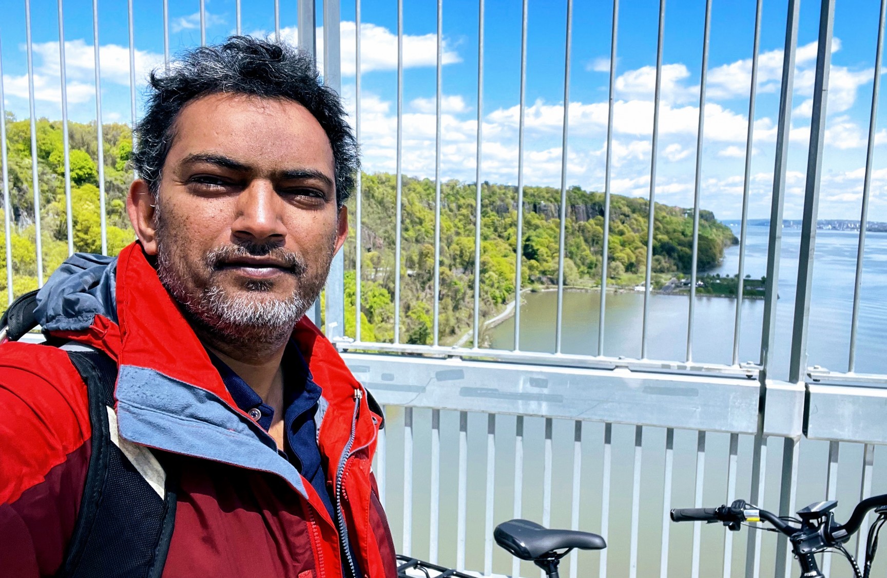 Raju Tomer (Associate Professor, Department of Biological Sciences) 
commutes by e-bike to Morningside campus from Closter, New Jersey.
