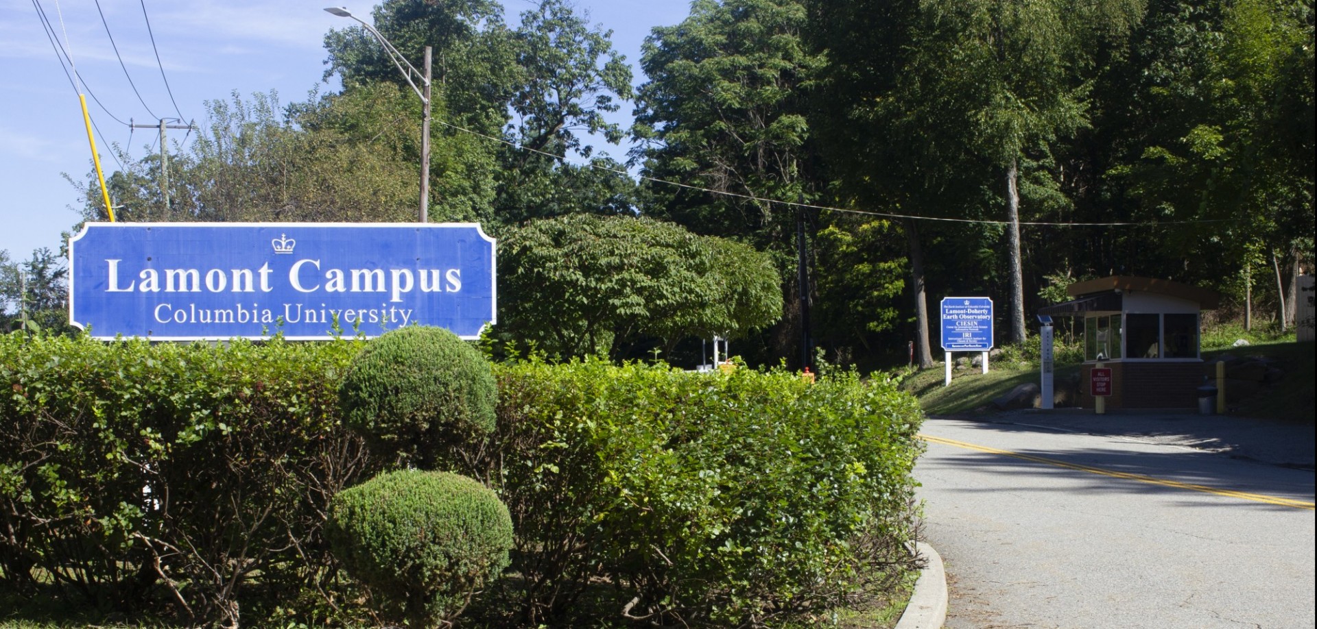 Lamont-Doherty campus entrance