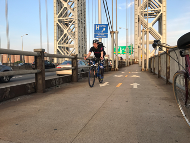 GWB by bike