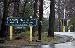 A photo of the entrance to the Lamont-Doherty Earth Observatory