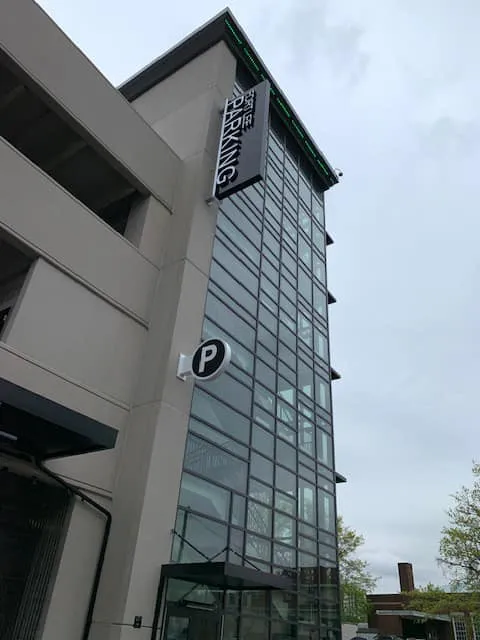 Fort Lee public parking garage exterior